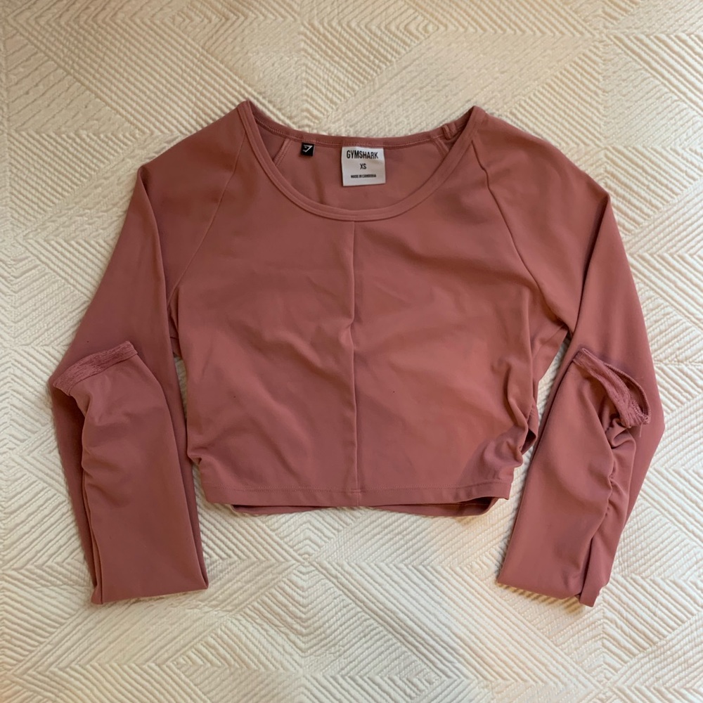 Gymshark x Whitney Simmons Pink Haze Long Sleeve Crop